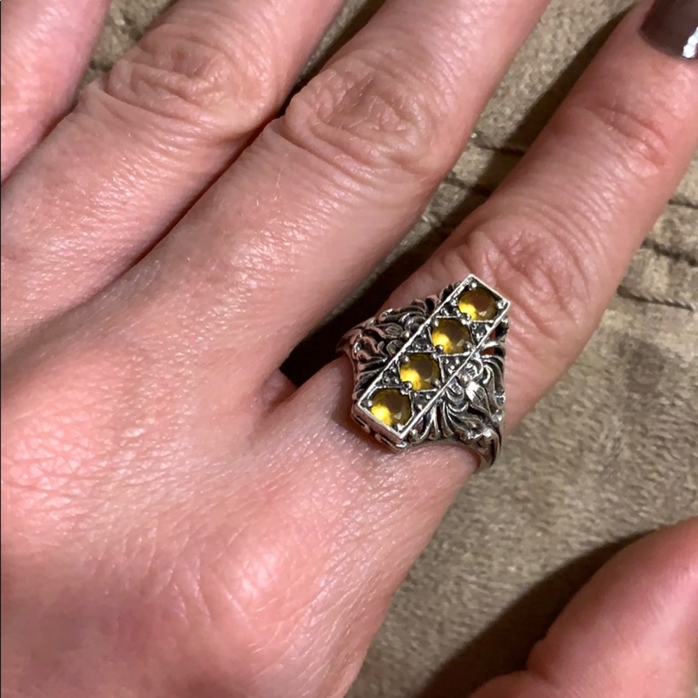 Sterling silver vintage ring size 6.5-7